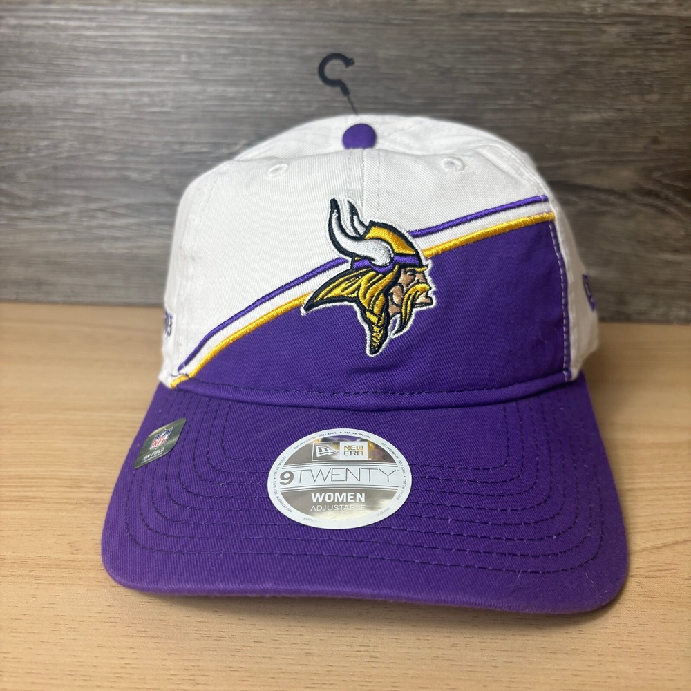 Minnesota Vikings Hat Cap Strap Back Womens‎ Purple NFL Football New Era NWOT